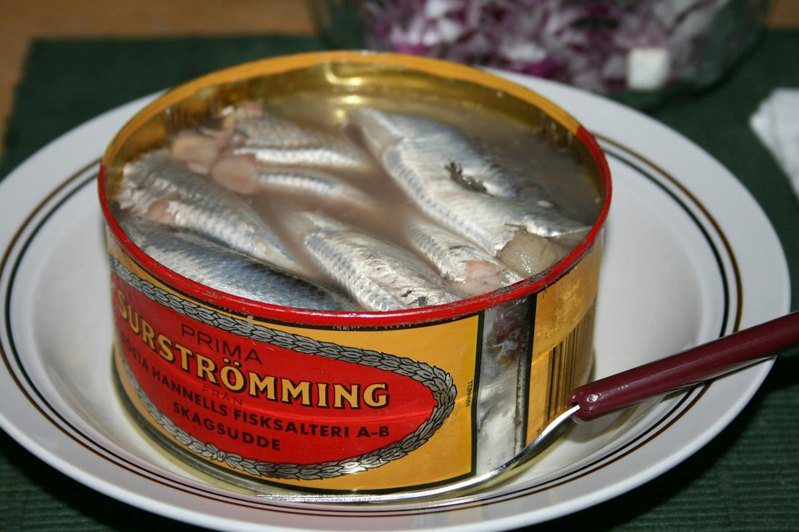 世界最臭食物排名第一的瑞典盐腌鲱鱼 香港01/撷自（网络图片）