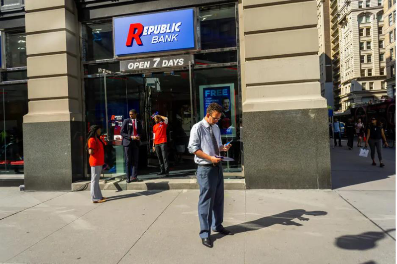 费城共和第一银行（Republic First Bank）因陷财务困境，已遭宾州监管当局关闭并售予同业。
（取自網路）