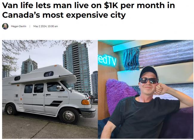 男子住在车上30年 终于攒够钱买房却不搬了...