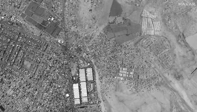 震撼衛星影像曝光：48小時5萬人撤離的加薩…