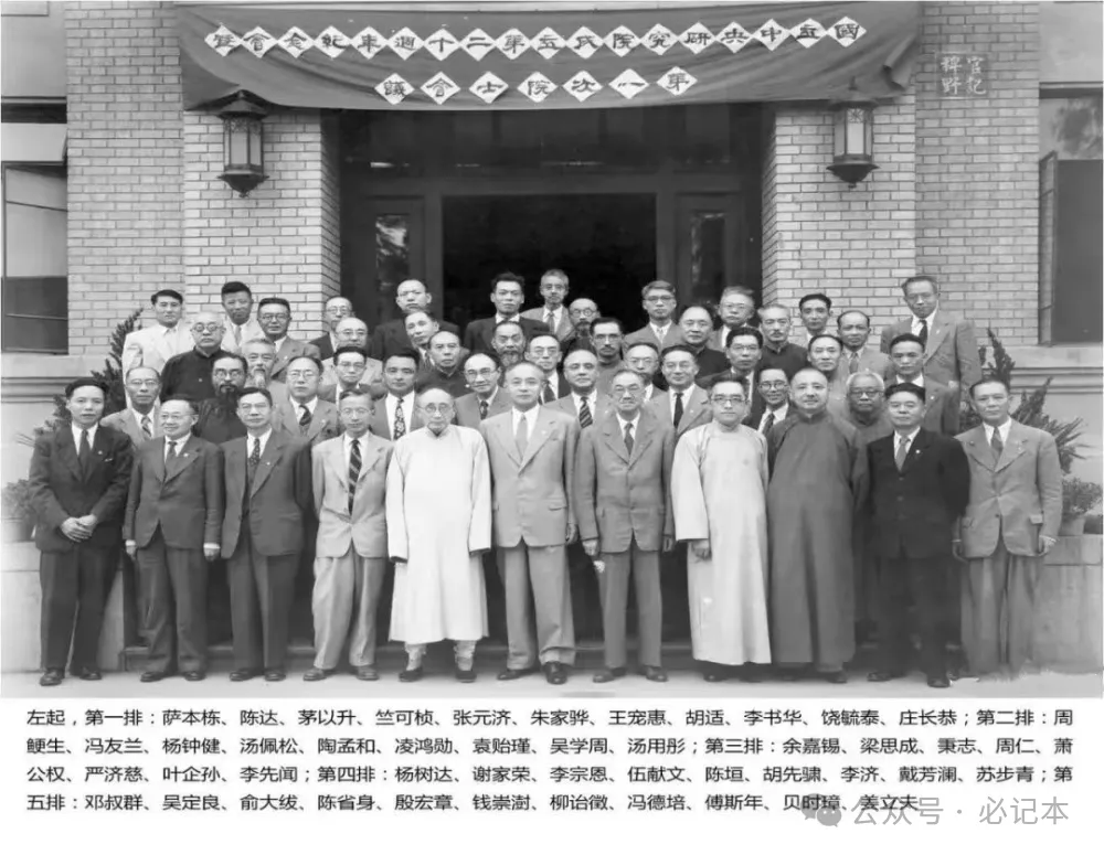 1948年中央研究院、院士會議上的“胡”說