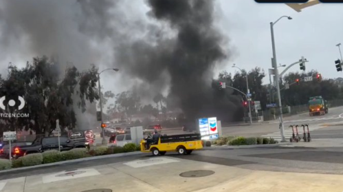 因爆发火灾圣莫尼卡10号高速关闭!重开时间未知 因爆发火灾圣莫尼卡10号高速关闭!重开时间未知
