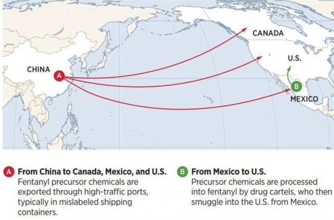 芬太尼肆虐美国13年夺40万性命 与中加有何关系