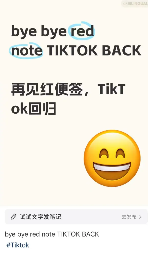 TikTok复活 “难民们”连夜撤出小红书