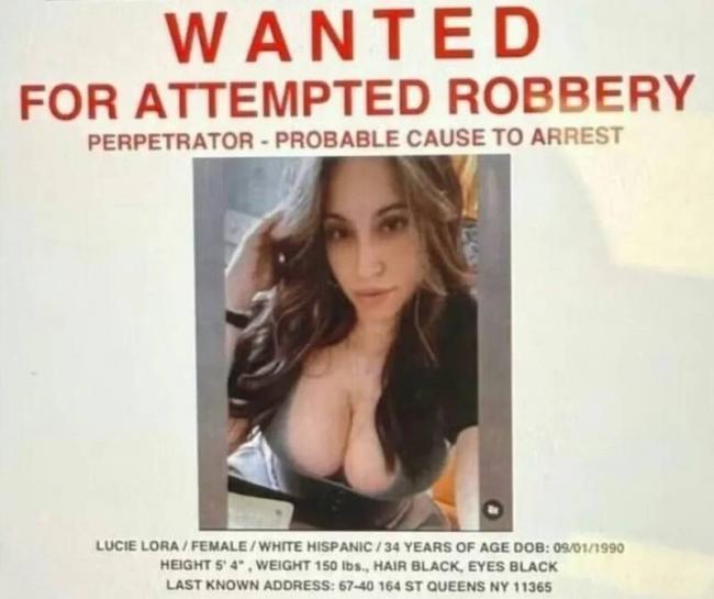 美国火辣女嫌通缉照 “胸”狠画面全网暴动 美国火辣女嫌通缉照 “胸”狠画面全网暴动