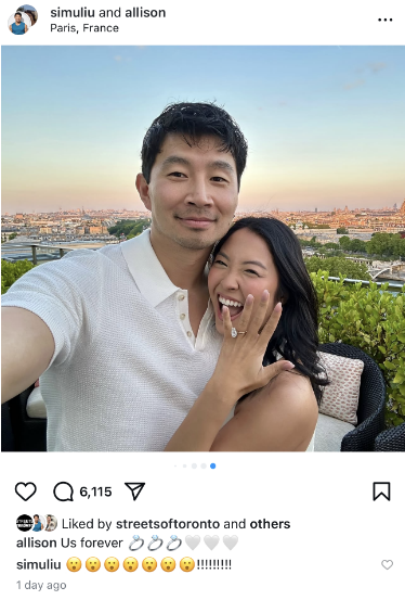 恭喜！刘思慕巴订婚：亚裔未婚妻大秀钻戒