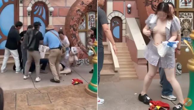 上海迪士尼现惊人一幕：攻击女童 衣不遮体…