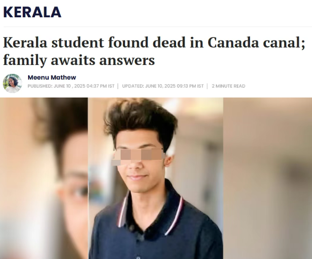 悲剧! 多伦多2名留学生接连离奇浮尸! 家人崩溃