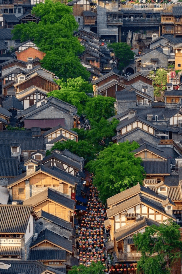 层层叠叠的立体景致 重庆十八梯风貌区