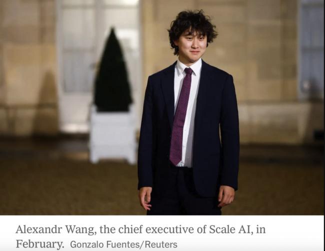 Meta重金投资Scale AI 聘执行长汪滔任AI部门要职