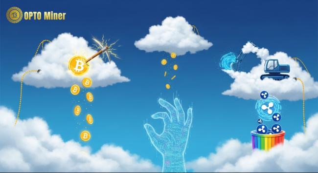 比特币与XRP持续震荡 云挖矿模式受到市场关注