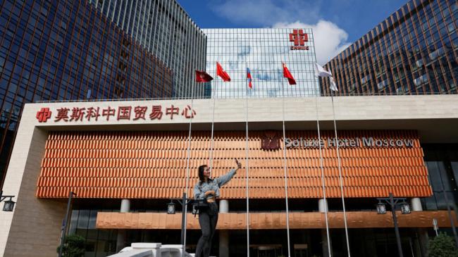 莫斯科街头 随处可见中国影响力