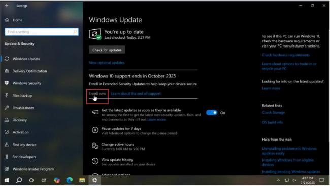 微软推送“续命按钮” Windows10免费再撑一年 微软推送“续命按钮” Windows10免费再撑一年