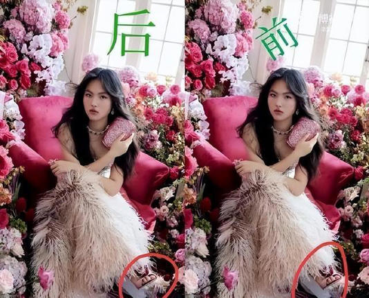 李湘要气懵了 杂志把王诗龄的脚P错 李湘要气懵了 杂志把王诗龄的脚P错