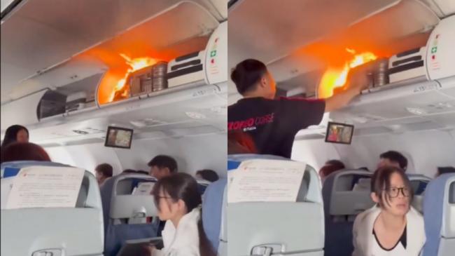 中国航班空中起火 乘客大喊“著火了!”