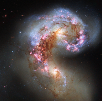 两星系碰撞 哈勃拍到史上最美“爱心” 两星系碰撞 哈勃拍到史上最美“爱心”