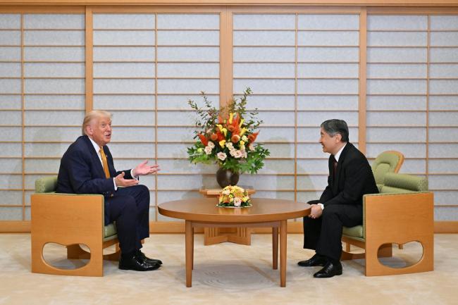 川普访日会见日皇德仁 东京铁塔等亮灯欢迎 川普访日会见日皇德仁 东京铁塔等亮灯欢迎