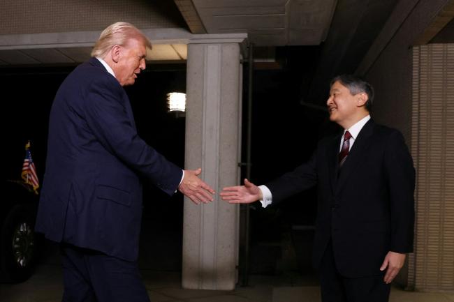 川普访日会见日皇德仁 东京铁塔等亮灯欢迎 川普访日会见日皇德仁 东京铁塔等亮灯欢迎