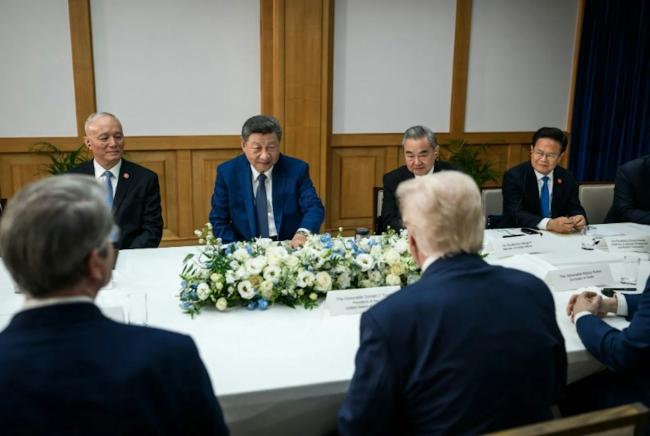 白宫发放多张川习会相片 展示会谈轻松一面 白宫发放多张川习会相片 展示会谈轻松一面