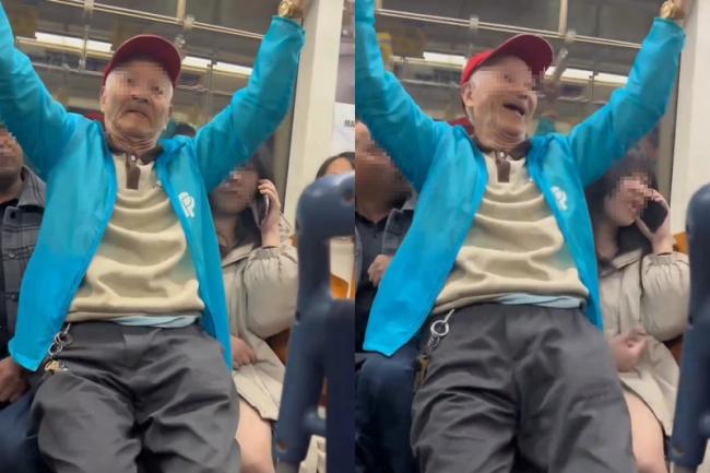 上海地铁“色老头”强坐女生腿上  大批网友痛批