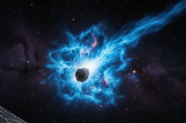 星际彗星绕日爆奇异蓝光 亮度惊人 星际彗星绕日爆奇异蓝光 亮度惊人