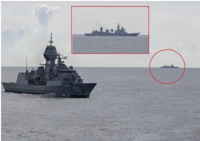 南海惊人一幕:好多“围观”的中国军舰... 南海惊人一幕:好多“围观”的中国军舰...
