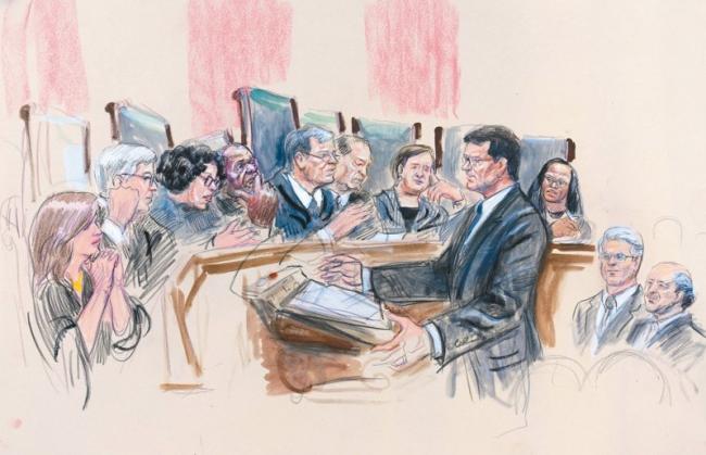 美关税案 多位大法官立场曝光 法庭审理图流出 美关税案 多位大法官立场曝光 法庭审理图流出