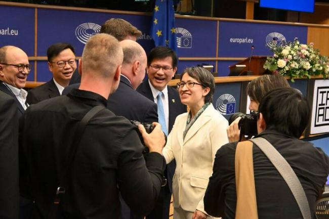 萧美琴惊喜现身欧洲议会 萧美琴惊喜现身欧洲议会