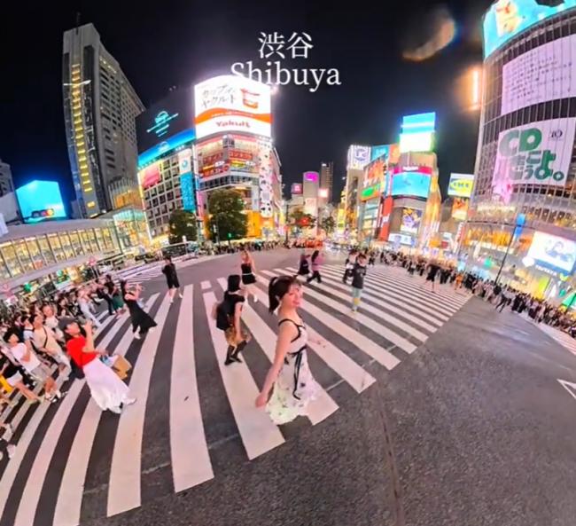 中国人在涩谷十字路口大跳群舞 惹怒日网