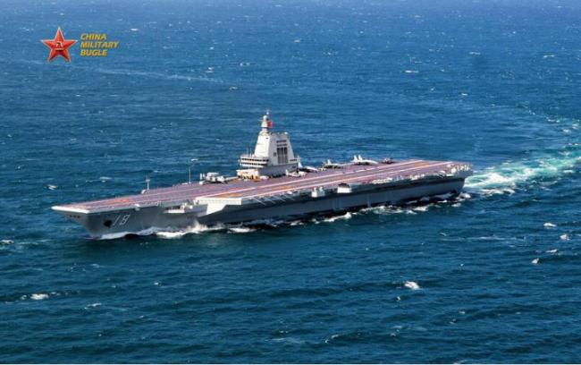 福建号航母完成首次海上演习  现场图片流出