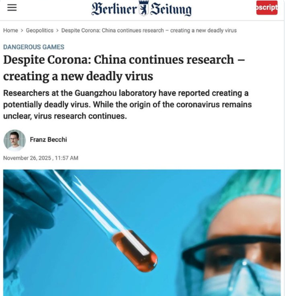 德媒重磅调查:石正丽、胡犇仍未收手! 德媒重磅调查:石正丽、胡犇仍未收手!