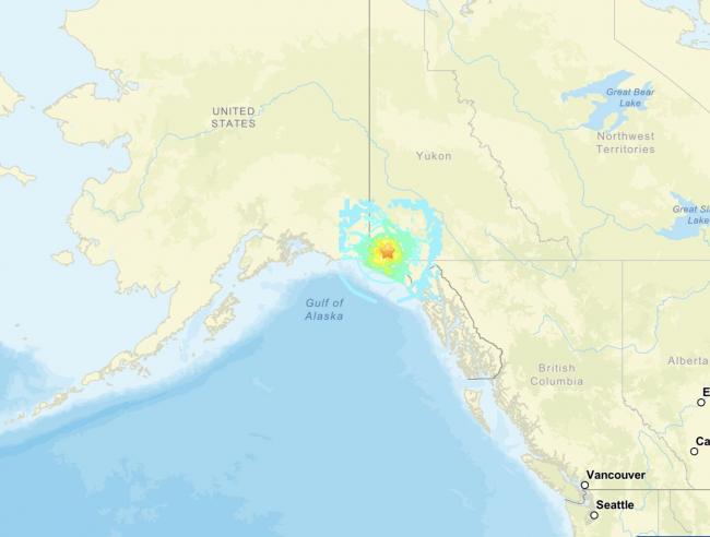 美国阿拉斯加发生极浅强震 美国阿拉斯加发生极浅强震