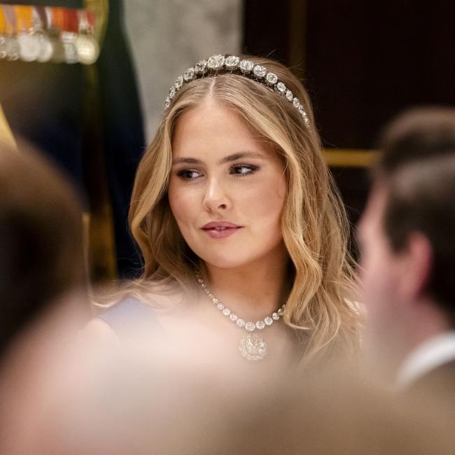 荷兰大公主惊艳国宴,大黄钻夺目,体态健壮 荷兰大公主惊艳国宴,大黄钻夺目,体态健壮