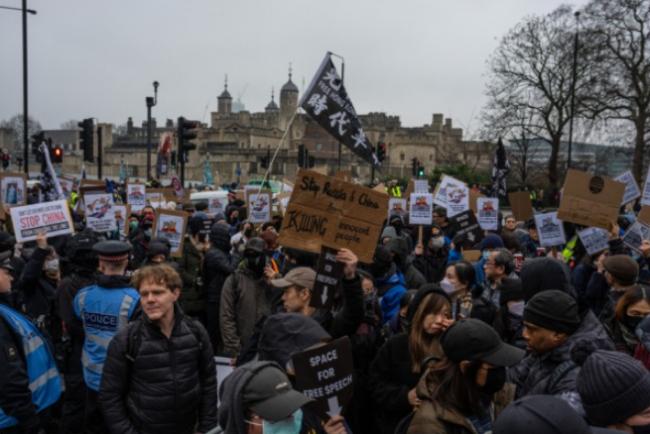 报中共驻英使馆拟建208地下室 多团体拟抗议