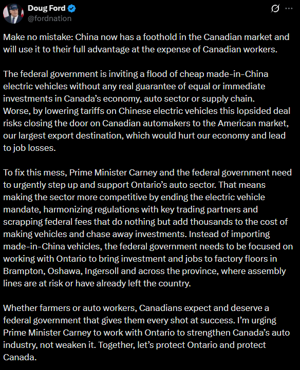 中国电动车即将在加国开卖！最低价或低于2万