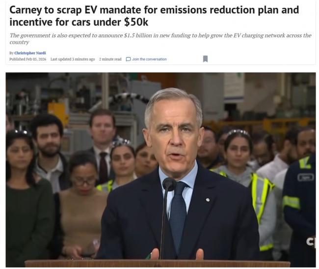 中国车不适用！加国新政：恢复00电动车补贴