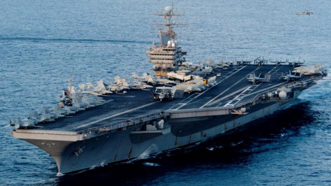 给机会也不中用,林肯号距伊朗仅350公里,90度急转甩掉高超弹 给机会也不中用,林肯号距伊朗仅350公里,90度急转甩掉高超弹