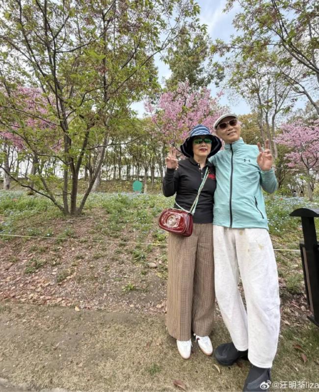 78岁汪明荃回上海祭祖 罗家英打扮年轻 78岁汪明荃回上海祭祖 罗家英打扮年轻