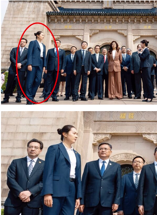 郑丽文赴中亮点 陆网点名随扈是“第一女保镳”