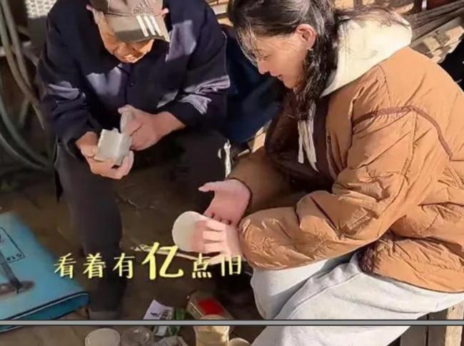 梅婷北京住大别墅还种地  和73岁公公种菜