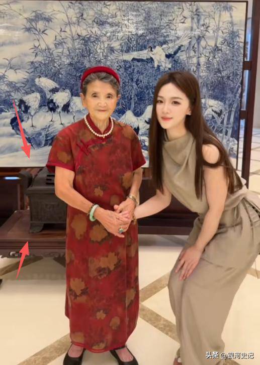 杨子带23岁新女友见91岁母亲，铜钱盆抢镜
