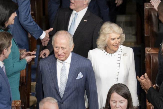 为北约和乌克兰发声...英王查理美国会演讲