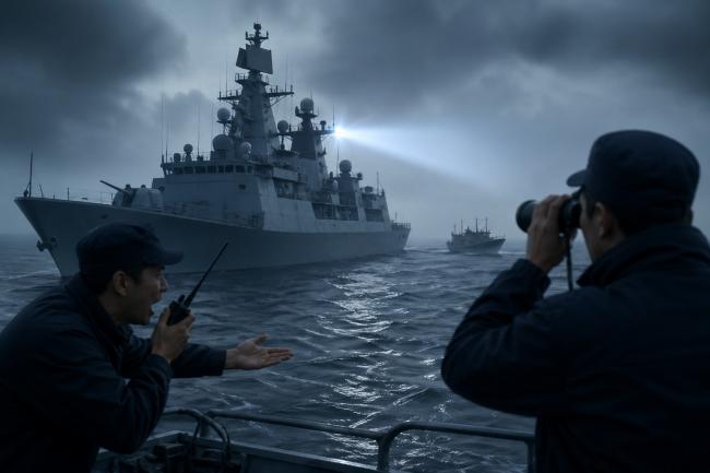 雷达瞎了！共军这回真把脸丢到海里了