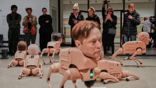 惊奇：马斯克 金正恩等大人物都变成狗满地爬…