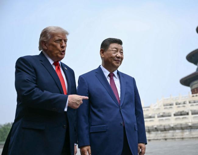 川普在习身旁被追问反应曝！CNN记者：很不像他