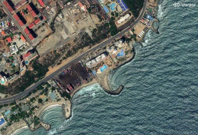 委内瑞拉地震前后卫星图：建筑大面积坍塌