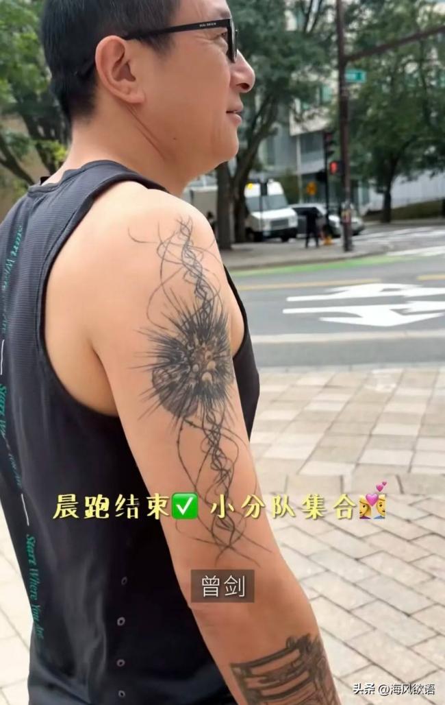 梅婷波士顿晨跑10公里 老公纹身个性十足 梅婷波士顿晨跑10公里 老公纹身个性十足