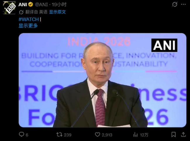 金砖峰会现场 普京嘲讽引全场鼓掌