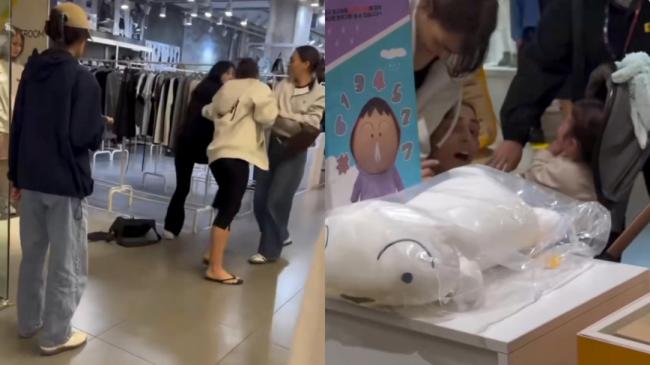 中国女大闹韩国商场 只因为一句话 中国女大闹韩国商场 只因为一句话