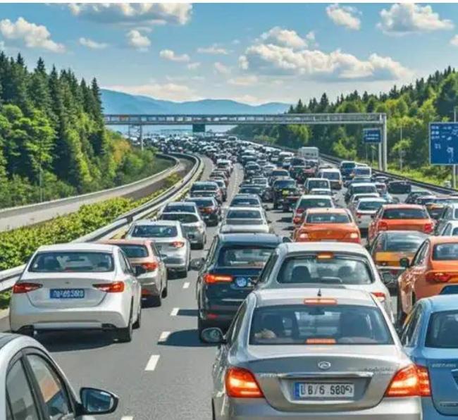 国庆高速堵疯了！今年的堵车，堵出新高度